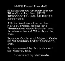 Image n° 4 - screenshots  : WWF Royal Rumble